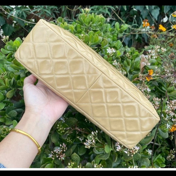 ❤️🔥FINAL SALE!!!❤️🔥CHANEL COATED CANVAS CLASSIC JUMBO SINGLE FLAP CROSSBODY - Picture 14 of 16